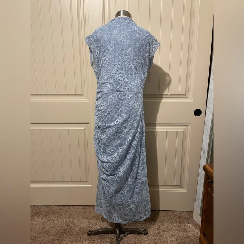 Anthropologie The Maya Ruched Cowl-Neck Dress: Lace Edition - Picture 3 of 10